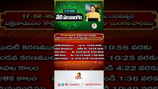 నేటి పంచాంగం  Telugu Panchangam  17122024  Dhina Phalalu  Dr Edupuganti Padmaja Rani [upl. by Wright]