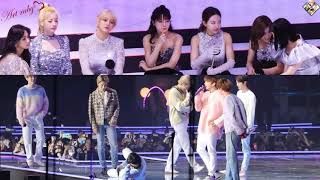 20200105 TWICEs Reaction to BTS quotMikrokosmosquot 34th GDA [upl. by Dnamron]