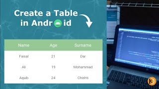 How to Create Table In Android [upl. by Alanna]