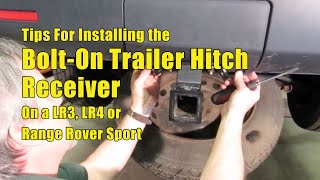 Install the BoltOn Trailer Hitch Receiver for Land Rovers [upl. by Amre47]