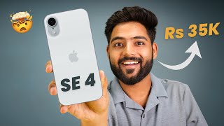 iPhone SE 4 New Leaks  Rs 34999 ⚡️ [upl. by Antonietta]