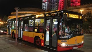 Buses and Trams of Warsaw Autobusy i tramwaje w Warszawie [upl. by Berfield]