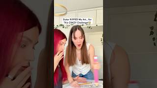 Sister RIPPED My Art… for This CRAZY Challenge😱🍟 [upl. by Scriven]