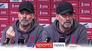 Jurgen Klopp reacts to late 43 defeat in extratime to rivals Man United in the FA Cup [upl. by Orbadiah]