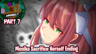 Monika Sacrifice Herself EndingPart 7DDLC Anomaly MOD [upl. by Eseyt]