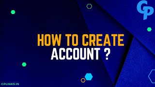 How to create an account  GPlinks [upl. by Della]