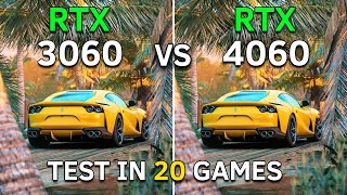 RTX 3060 vs RTX 4060  Test In 20 Games at 1080p  2023 [upl. by Burd]