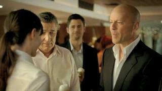 Veltins Werbung mit Bruce Willis Veltins commercial  Bruce Willis Rudi Assauer Beer Pils in HD [upl. by Nnairek]