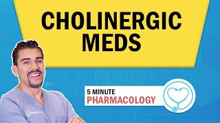 Pharmacology  Cholinergic drugs nursing RN PN NCLEX [upl. by Abbie701]