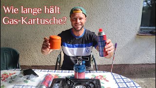 Wie lange hält Gaskartusche 🔥 227 g amp 190 g im Vergleich Gaskocher und Campingkocher [upl. by Nola]