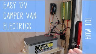 Super EASY 12V Camper Van ELECTRICS  How To [upl. by Electra31]