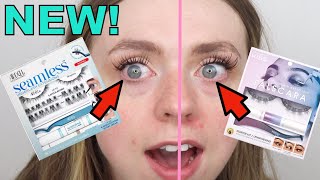 NEW Ardell Seamless Underlash Kit VS KISS Falscara Lashes [upl. by Lleder]