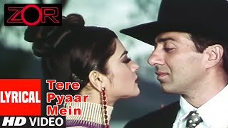 Tere Pyaar Mein  Shankar Mahadevan Hema Sardesai  ZOR  Sunny Deol Sushmita Sen [upl. by Airtened]