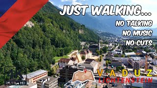 Just walking📍Vaduz  Lichtenstein 🇱🇮 4K sightseeing travel europe lichtenstein walking [upl. by Anaic]