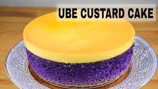 Easy Ube Custard Cake Recipe  Ube Leche Flan Cake [upl. by Genevieve465]