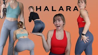 HALARA LEGGINGS TRYON HAUL  REVIEW [upl. by Karalynn325]