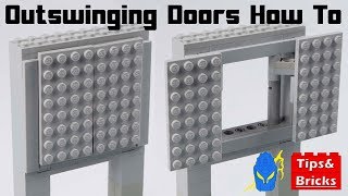 LEGO Outswinging Door Instructions TipsampBricks 1014 [upl. by Nerrak]