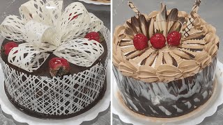 El mejor tutorial para decorar pasteles hermosos con chocolate Ideas increíbles para decorar tortas [upl. by Uzzi]