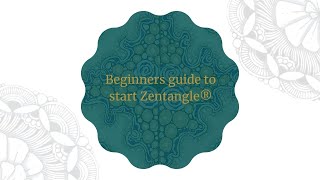 An absolute Beginners Guide to start Zentangle® [upl. by Yrac]