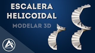 ¿Cómo Modelar Una Escalera Helicoidal [upl. by Margette]