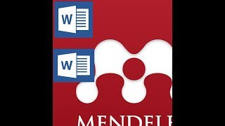 How to link MS Word to Mendeley Desktop [upl. by Nylazor]