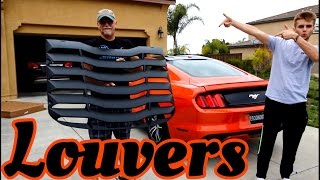 Installing Louvers On The Ecoboost Mustang [upl. by Bisset70]