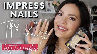 ImPRESS Nails  HowTo Tutorial  Tips to Keep Them On for Up to 3 Weeks [upl. by Ahcrop]