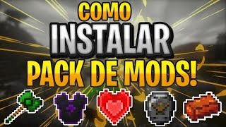 Como colocar PACK DE MODS en MINECRAFT  Instalar Pack de mods Zhark [upl. by Ameehsat]