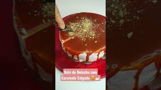 O Melhor Bolo de Bolacha com Caramelo Salgado que vai Comer ðŸ˜ðŸ° shorts [upl. by Erlin]