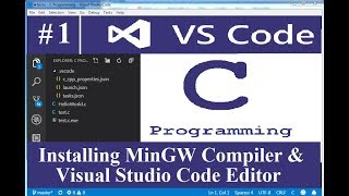 Installing MinGW compiler and visual studio code [upl. by Obmar999]