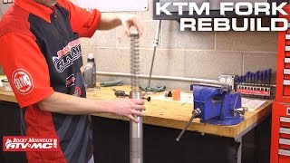 How To Rebuild KTMHusqvarna WP Bladder Style Forks [upl. by Ahcrop]