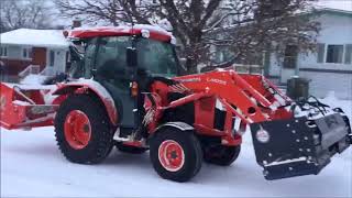 Snow Removal Kubota L6060  Déneigement avec Kubota L6060 [upl. by Nady549]