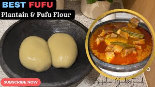 Microwave Fufu 1 Plantain  1 Cup Fufu Flour  Best Plantain Fufu you will ever make [upl. by Punke]