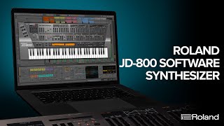 Roland JD800 Software Synthesizer Overview  Vintage Digital Icon Now on Roland Cloud [upl. by Sasnak]