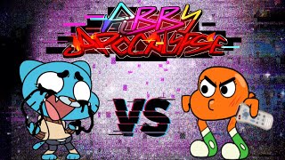 My Amazing World Instrumental  FNF Pibby Apocalypse Gumball VS BF amp Darwin Glitch FNF Mod [upl. by Nahtnaoj]