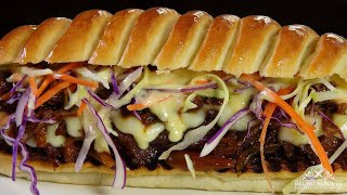 BBQ Pulled Pork Sandwich – Bruno Albouze [upl. by Cate939]