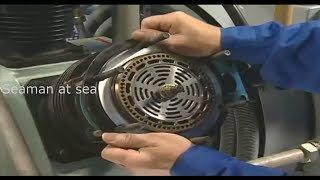 OVERHAULING OF MARINE AIR COMPRESSOR  Checks of air compressor piston rings [upl. by Einiffit]