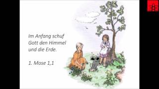 Im Anfang schuf Gott Himmel und Erde Kinderlied [upl. by Noyrb771]