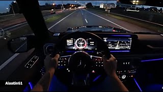 The New Mercedes G63 AMG 2023 Night Test Drive [upl. by Thunell798]