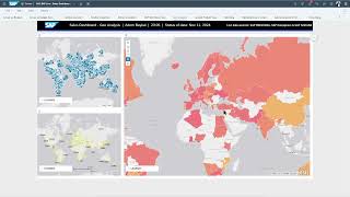 SAP Analytics Cloud live connection to SAP BW  Geo Analysis [upl. by Neila652]