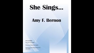 She Sings SSA  Amy F Bernon [upl. by Africah]