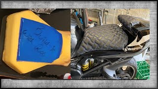 INSTALLING A GEL SEAT PAD INTO MOTORCYCLE SEAT [upl. by Maggie]