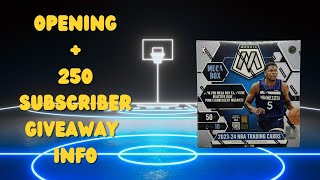 202324 Mosaic Basketball Mega Box Opening  250 Subscriber Giveaway Information [upl. by Archibald122]