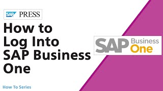 How to Log In to an SAP Business One System [upl. by Lacey]