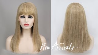 New Arrivals Melanie Mono Top Hair Topper with bangs [upl. by Yunick181]