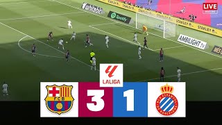 BARCELONA vs ESPANYOL  OLMO RAPHINHA  2425 LALIGA EA SPORTS [upl. by Nyvrem446]