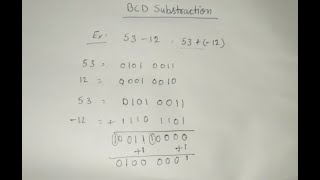 BCD Subtraction [upl. by Anasiul]