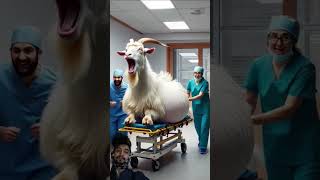 Doctors rescue a pregnant goat 🐐 humanity rescueanimals goat babygoat treatment veterinary [upl. by Steffie]