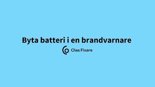 Byta batteri i en brandvarnare [upl. by Halley]