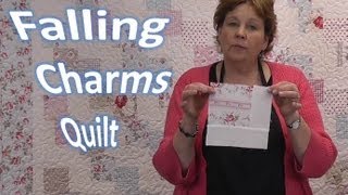 Falling Charms Quilt Tutorial  Quilting With Charm Packs [upl. by Esserac]